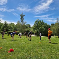 Probetraining mit den Junior Legions bei der Eltern-Kind-Gruppe