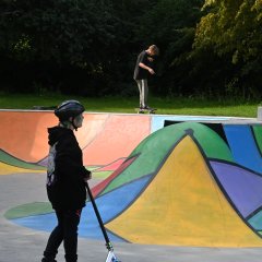 Der neu gestaltete Skatepark