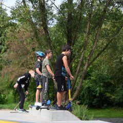 Skater im Skatepark Strecktal