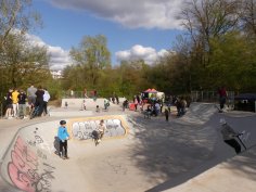 Blick über den neuen Skatepark Blick über den neuen Skatepark