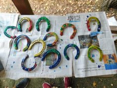 Bemalte Hufeisen Bemalte Hufeisen