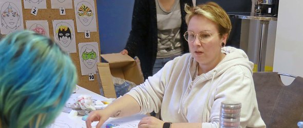 Claudia Boor während des Workshops