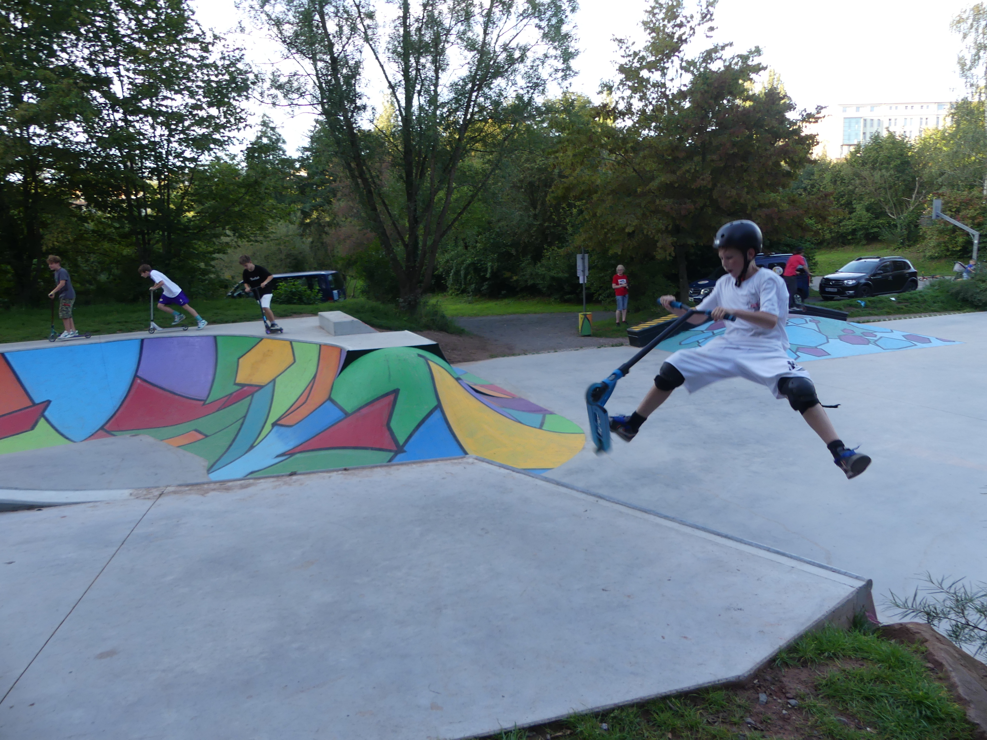 Spektakuläre Tricks beim Sk8 Date