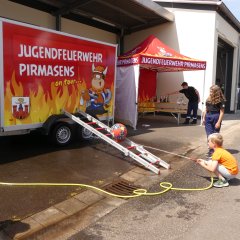 Der Stand der Jugendfeuerwehr Pirmasens