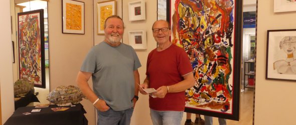 August Eberle (links) und Roland Küster vom Atelier Kunschd'Raum August Eberle (links) und Roland Küster vom Atelier Kunschd'Raum