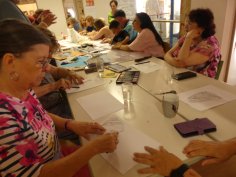 Beim Workshop im Atelier Kunschd'Raum Beim Workshop im Atelier Kunschd'Raum