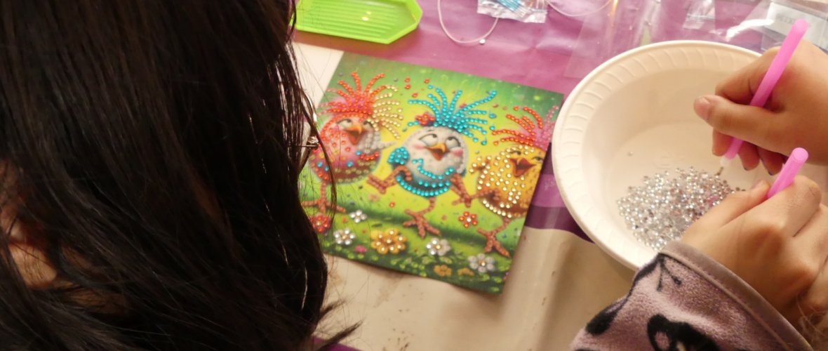 Lustige Tiermotive wurden bei den Kreativtagen gestaltet