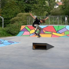Der neugestaltete Skatepark im Strecktal