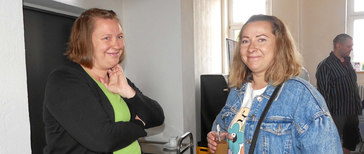 Pakt-Koordinatorin Martina Fuhrmann (links) und Nina Marchuk Pakt-Koordinatorin Martina Fuhrmann (links) und Nina Marchuk