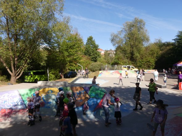 Blick auf das Sk8 Date im Strecktal