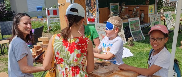 Aktion bei "Zusammenhalt am Sommerwald" bei der Tour de Quartier