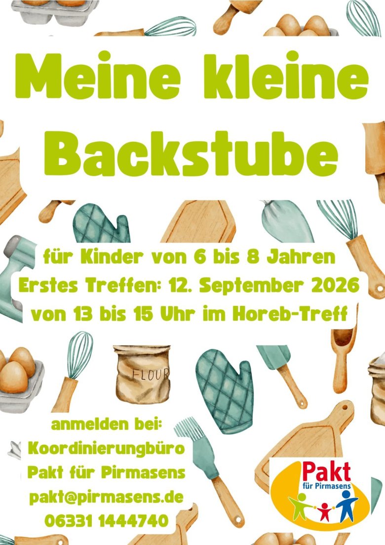 Flyer "Meine kleine Backstube" Flyer "Meine kleine Backstube"