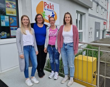 Das Team vom Koordinierungsbüro Das Team vom Koordinierungsbüro: Sarah Gabriel, Martina Fuhrmann, Liane Seus und Anna Wölfling (von links)
