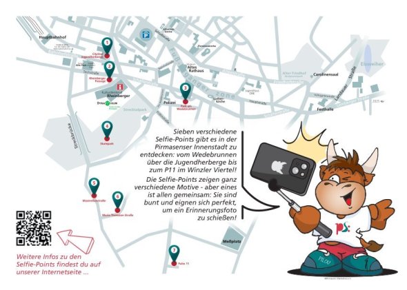 Übersicht Selfie-Points Pakt für Pirmasens
