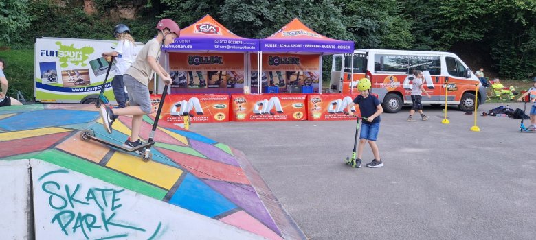 Geräteverleih beim Sk8 Date im Strecktal